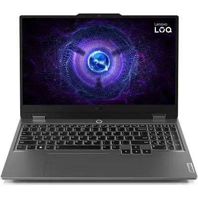 Lenovo LOQ laptop 15,6" FHD R5-8645HS 16GB 512GB RTX3050 DOS szürke Lenovo LOQ 15AHP9 : 83DX005RHV fotó