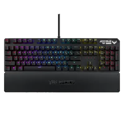 Gamer billentyűzet USB Asus TUF Gaming K3 RGB fekete HU : 90MP01Q0-BKHA00 fotó