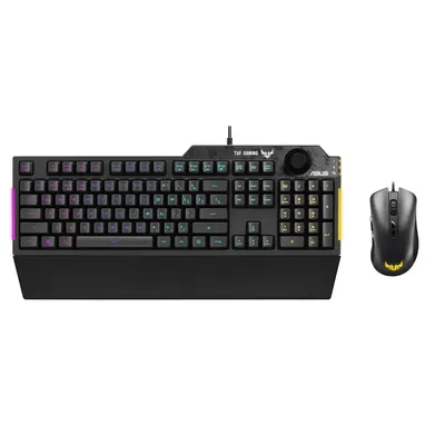 Gamer billentyűzet + egér USB Asus TUF Gaming K1 fekete HU : 90MP02A0-BCHA00 fotó