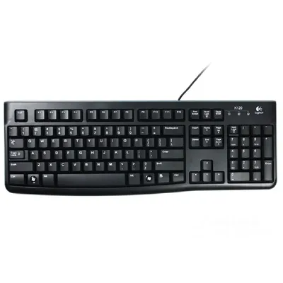 Billentyűzet USB Logitech K120 fekete HU : 920-002491 fotó