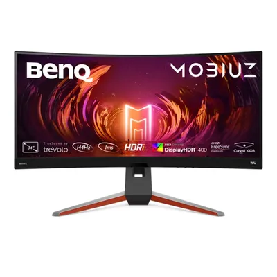 Monitor 34" 3440x1440 VA VGA HDMI DP BenQ EX3410R : 9H.LKKLA.TBE fotó