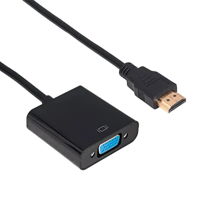 Adapter HDMI-VGA (HDMI/M-VGA/F) 15cm kábellel Akyga : AK-AD-42 fotó