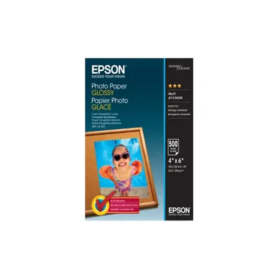 Fotó papír Epson Photo Paper Glossy 10x15cm 500 sheet : C13S042549 fotó