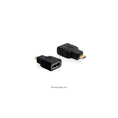 Adapter High Speed HDMI micro D male > A female Delock : DELOCK-65242 fotó