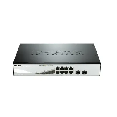 8 port Switch 10/100/1000 Gigabit PoE Smart Switch including 2 Combo 1000BaseT/S : DGS-1210-08P fotó