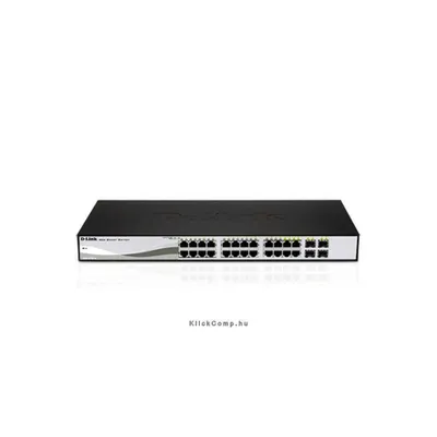 24 port Switch 10/100/1000 Gigabit Smart Switch including 4 Combo 1000BaseT/SFP : DGS-1210-24 fotó