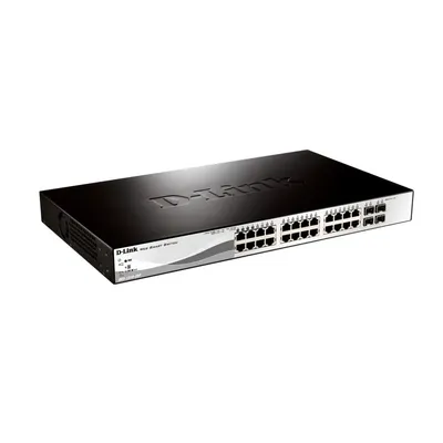 24 port Switch PoE 10/100/1000 Base-T port with 4 x 1000Base-T /SFP ports : DGS-1210-28P fotó