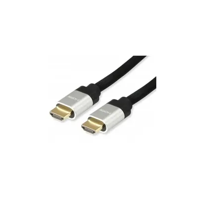 HDMI kábel 1m HDMI2.1 kábel apa/apa 8K/60Hz aranyozott : EQUIP-119380 fotó