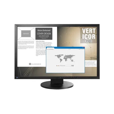 Monitor 24" 1920x1200 IPS VGA DVI DP USB Eizo FlexScan EV2430 : EV2430-BK fotó