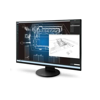 Monitor 24" 1920x1200 IPS VGA HDMI DVI DP USB Eizo FlexScan EV2456 : EV2456-BK fotó