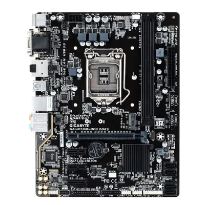 Alaplap H110 LGA1151 2xDDR3 Gigabyte H110M mATX : GA-H110M-HD3-DDR3 fotó