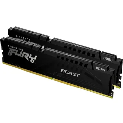 16GB DDR5 memória 4800MHz 2x8GB Kingston FURY Beast Black : KF548C38BBK2-16 fotó