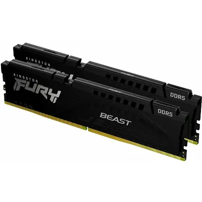 16GB DDR5 memória 5200MHz 2x8GB Kingston FURY Beast Black : KF552C40BBK2-16 fotó