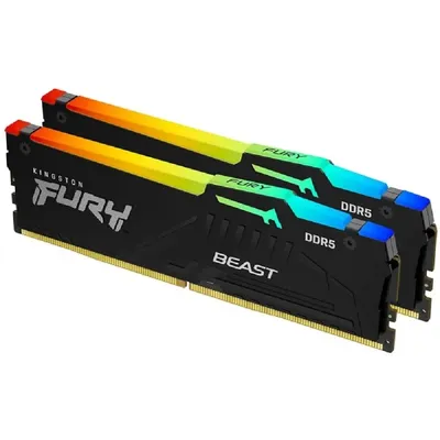 32GB DDR5 memória 5600MHz 2x16GB Kingston FURY Beast : KF556C36BBEAK2-32 fotó