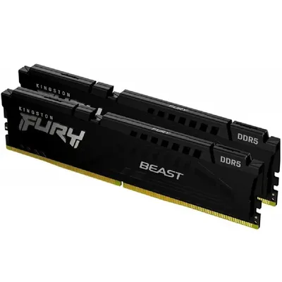 32GB DDR5 memória 5600MHz 2x16GB Kingston FURY Beast Black : KF556C36BBEK2-32 fotó