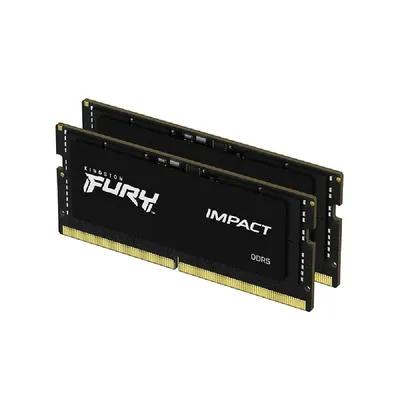 32GB DDR5 notebook memória 5600MHz 2x16GB Kingston FURY Impact : KF556S40IBK2-32 fotó