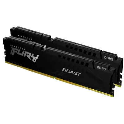 16GB DDR5 memória 6000MHz 2x8GB Kingston FURY Beast Black : KF560C36BBEK2-16 fotó