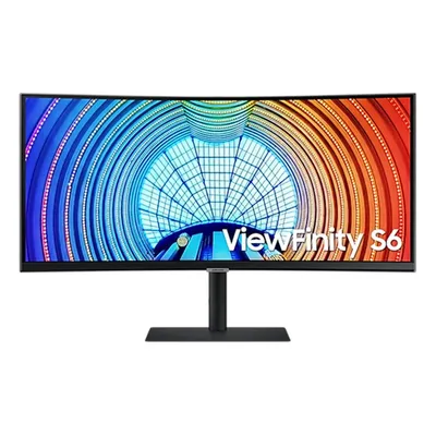 Monitor 34" 3440x1440 VA HDMI USB-C Samsung S34A650UBU : LS34A650UBUXEN fotó