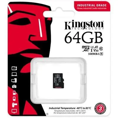 Memória-kártya 64GB microSDXC Class10 Kingston Industrial : SDCIT2_64GBSP fotó