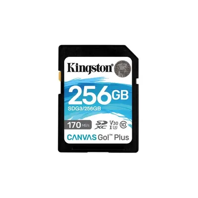 Memória-kártya 256GB microSDXC Class10 Kingston Canvas Go Plus : SDG3_256GB fotó