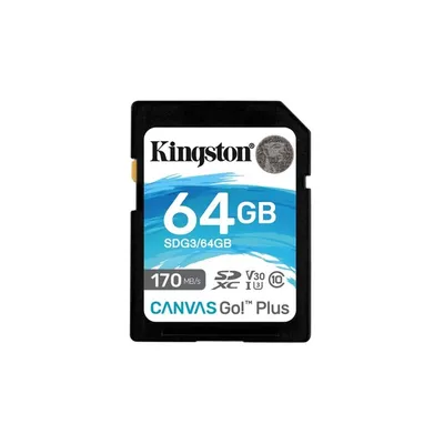 Memória-kártya 64GB microSDXC Class10 Kingston Canvas Go! Plus : SDG3_64GB fotó