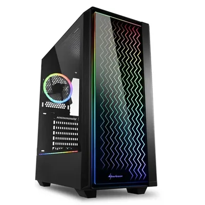 Számítógépház ATX ház Sharkoon LIT 200 RGB MidTower : SHARK-4044951028160 fotó