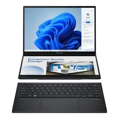 Asus ZenBook laptop 14" 2,8K Ultra 7-155H 16GB 1TB Arc W11 szürke Asus ZenBook Duo : UX8406MA-PZ094W fotó