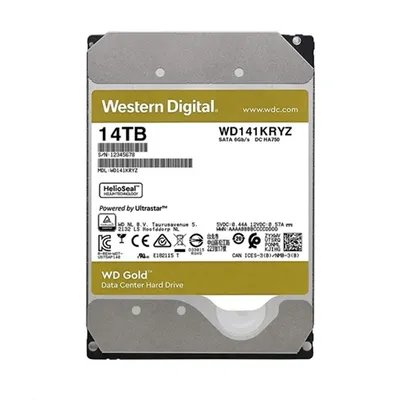 14TB 3,5" HDD SATA3 7200rpm 512MB WD Gold : WD141KRYZ fotó