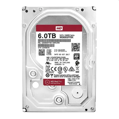 6TB 3,5" HDD SATA3 Western Digital RED PRO winchester 5 év : WD6003FFBX fotó