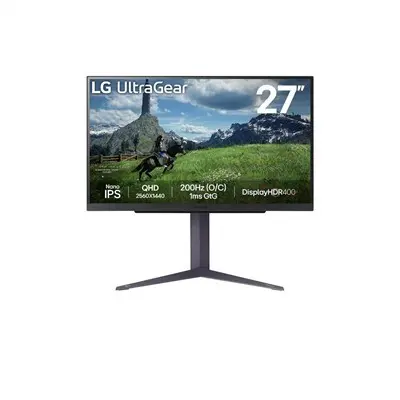 Monitor 27" 2560x1440 Nano IPS 1ms 2xHDMI DisplayPort 3xUSB : 27GS85Q-B.AEU fotó
