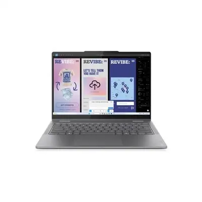 Lenovo Yoga laptop 14" 1920x1200 Cu7-256V 16GB 512GB FreeDos : 83JQ00HTHV fotó