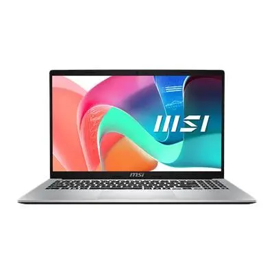 MSI Business NB Modern laptop 15.6" FHD, i5-1335U, 16GB, 512GB, no OS, ezüst : 9S7-15S122-060 fotó