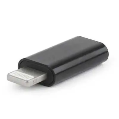 Átalakító Lightning - USB Type-C M/F adapter fekete GEMBIRD : A-USB-CF8PM-01 fotó