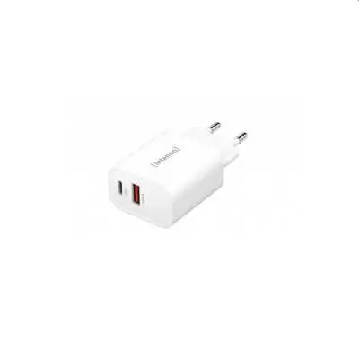 Töltő mobilhoz 5V/3A 30W 1db Type-C 1db USB A fehér : Intenso-7803012 fotó