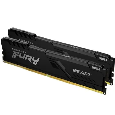 64GB DDR4 memória 3600MHz 2x32GB Kingston FURY Beast Black : KF436C18BBK2_64 fotó