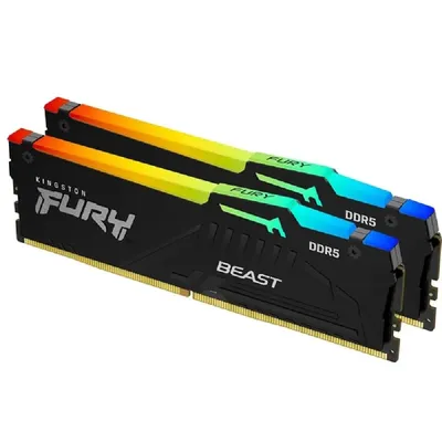 64GB DDR5 memória 5600MHz 2x32GB Kingston FURY Beast : KF556C36BBEAK2-64 fotó