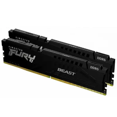 64GB DDR5 memória 5600MHz 2x32GB Kingston FURY Beast Black : KF556C36BBEK2-64 fotó