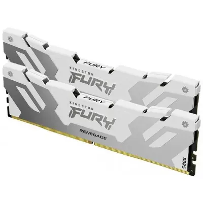 32GB DDR5 memória 6000MHz 2x16GB Kingston FURY Renegade White : KF560C32RWK2-32 fotó