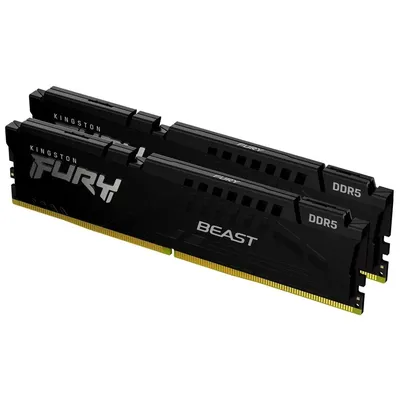 32GB DDR5 memória 6000MHz 2x16GB Kingston FURY Beast Black : KF560C40BBK2-32 fotó