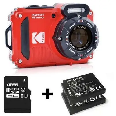 Digitális fényképezőgép Kodak Pixpro WPZ2 piros : KO-WPZ2-RD6 fotó