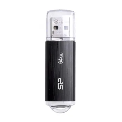 64GB Pendrive USB2.0 fekete Silicon Power Ultima U02 : SP064GBUF2U02V1K fotó